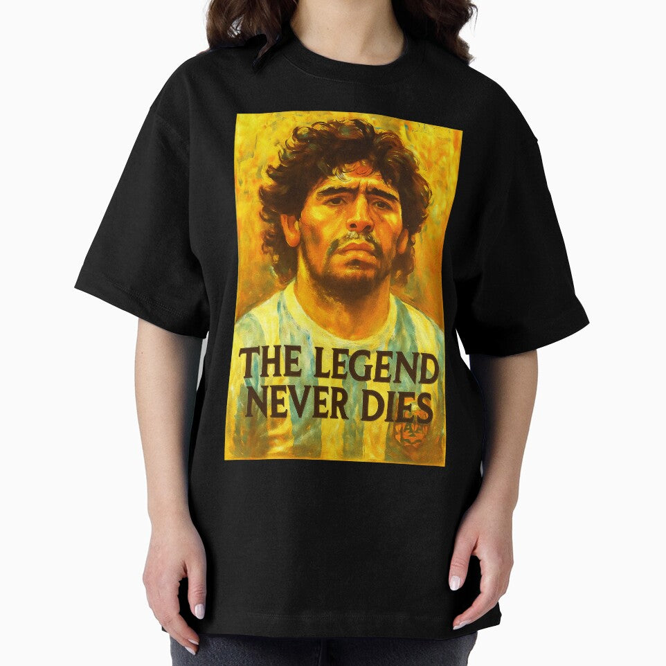 Diego Maradona Legend Never Dies by Sarcastic designs