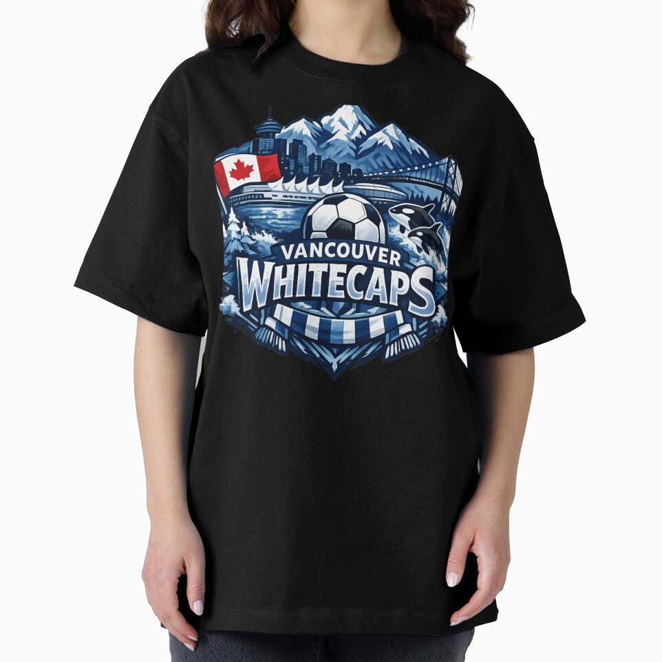 Vancouver Whitecaps Soccer Design Canada Football Fan Shirt Mountain Skyline Orca Graphic MLS Inspired Gift by GarnerSupplyCo