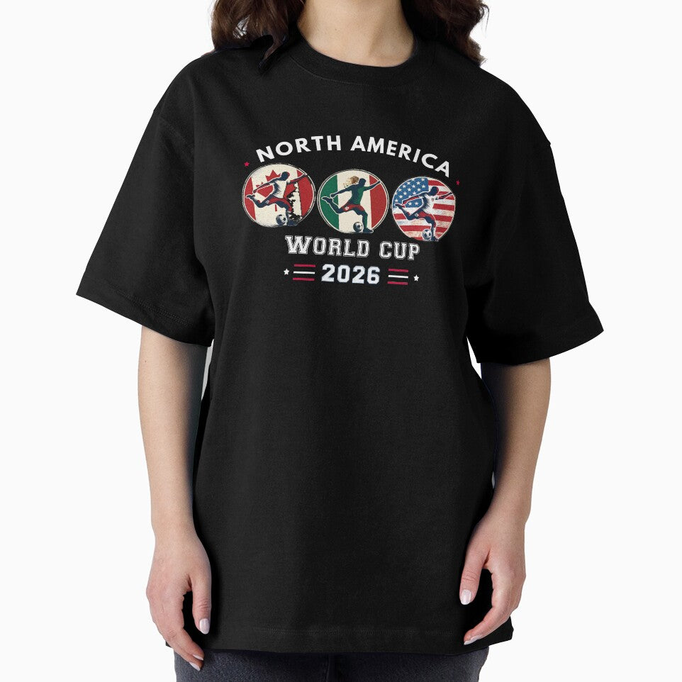 North America World Cup 2026 USA Canada Mexico Soccer Fan Design by Raygunes