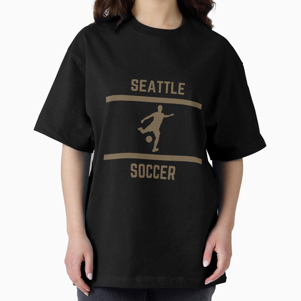 Gold Color Seattle Soccer by IssaraStudio