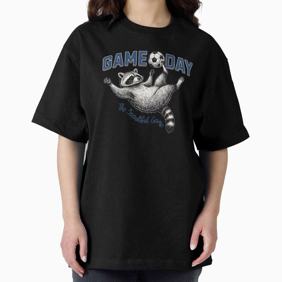 Raccoon Soccer Game Day The Beautiful Game by EvrmoodCo