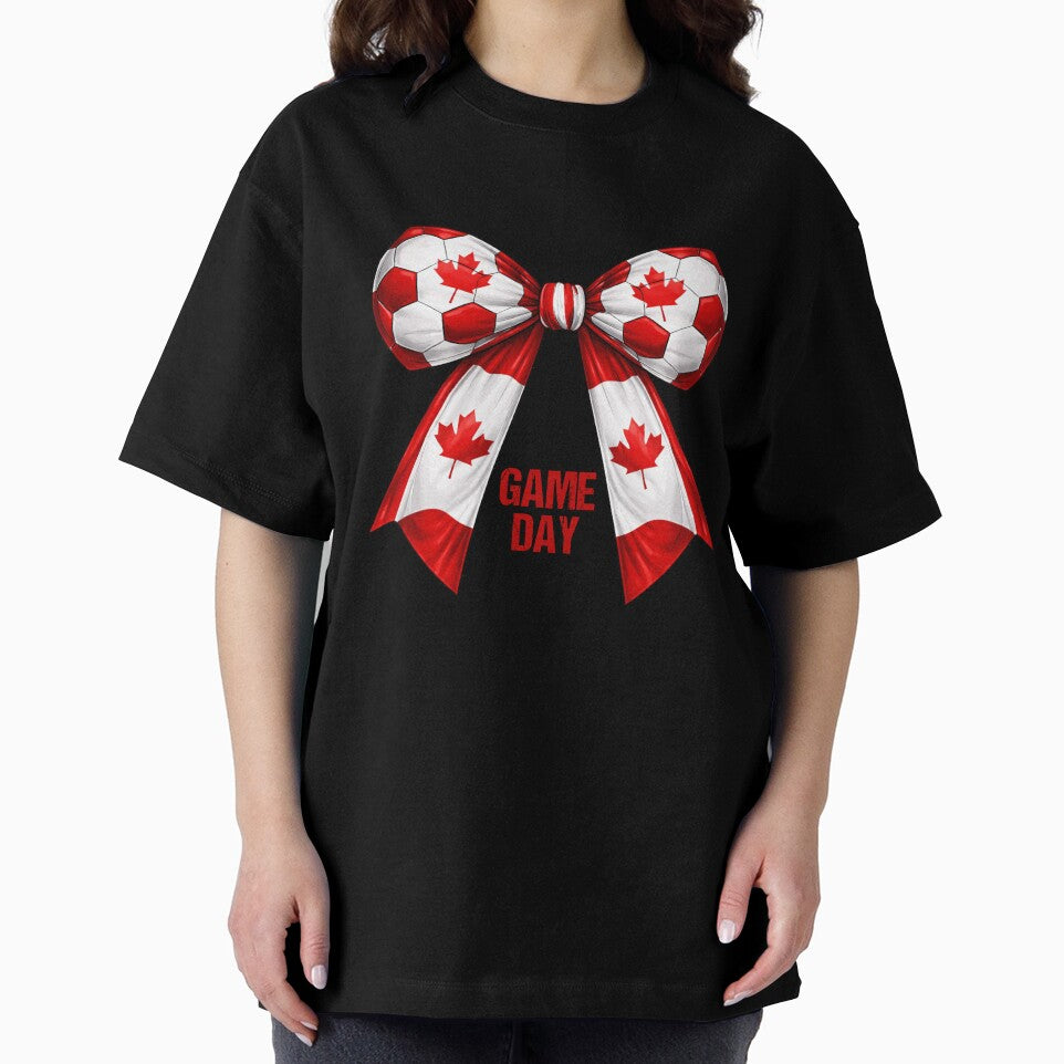 Canada Soccer Bow Maple Leaf Game Day Football Fan Pride by MuniraWearify