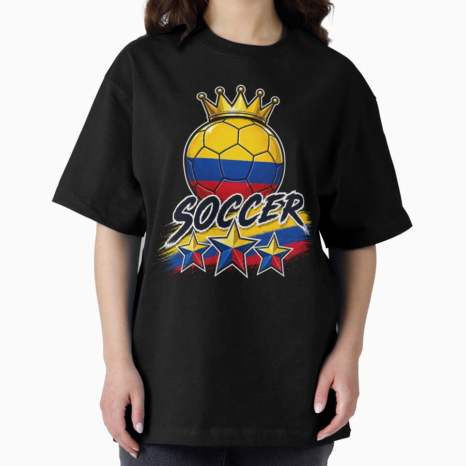 Vintage Columbia flag Crowned Soccer Ball by QuiteOrbit