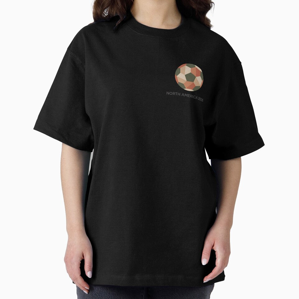 Minimalist 2026 World Cup Soccer T-Shirt - Geometric North America Football Tee - Modern Aesthetic Streetwear by Lukzol