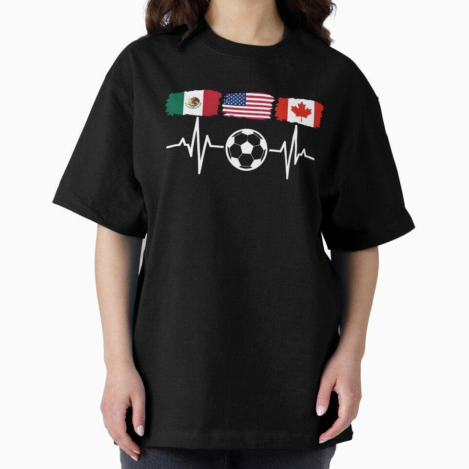 Heartbeat of Three Nations - American Mexican Canadian united by dudelinart