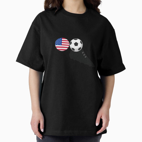 American Soccer Vibes – Flag, Ball & Boot Combo by thesmilngnature