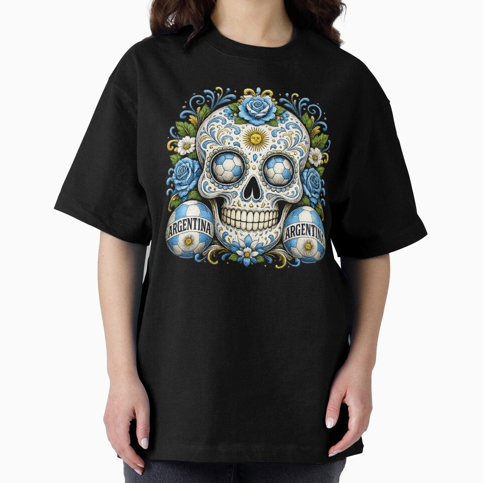 Argentina Soccer Skull by ShadowLabStudio