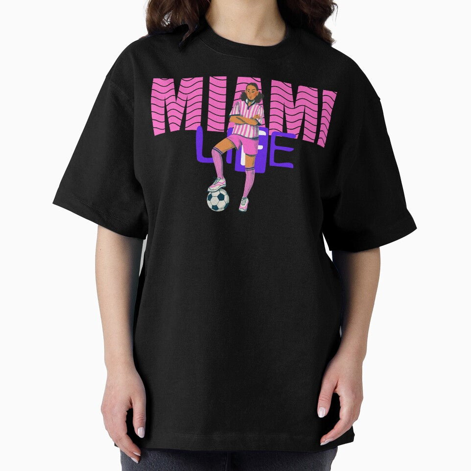 Soccer in Miami a woman player by Shinetroves