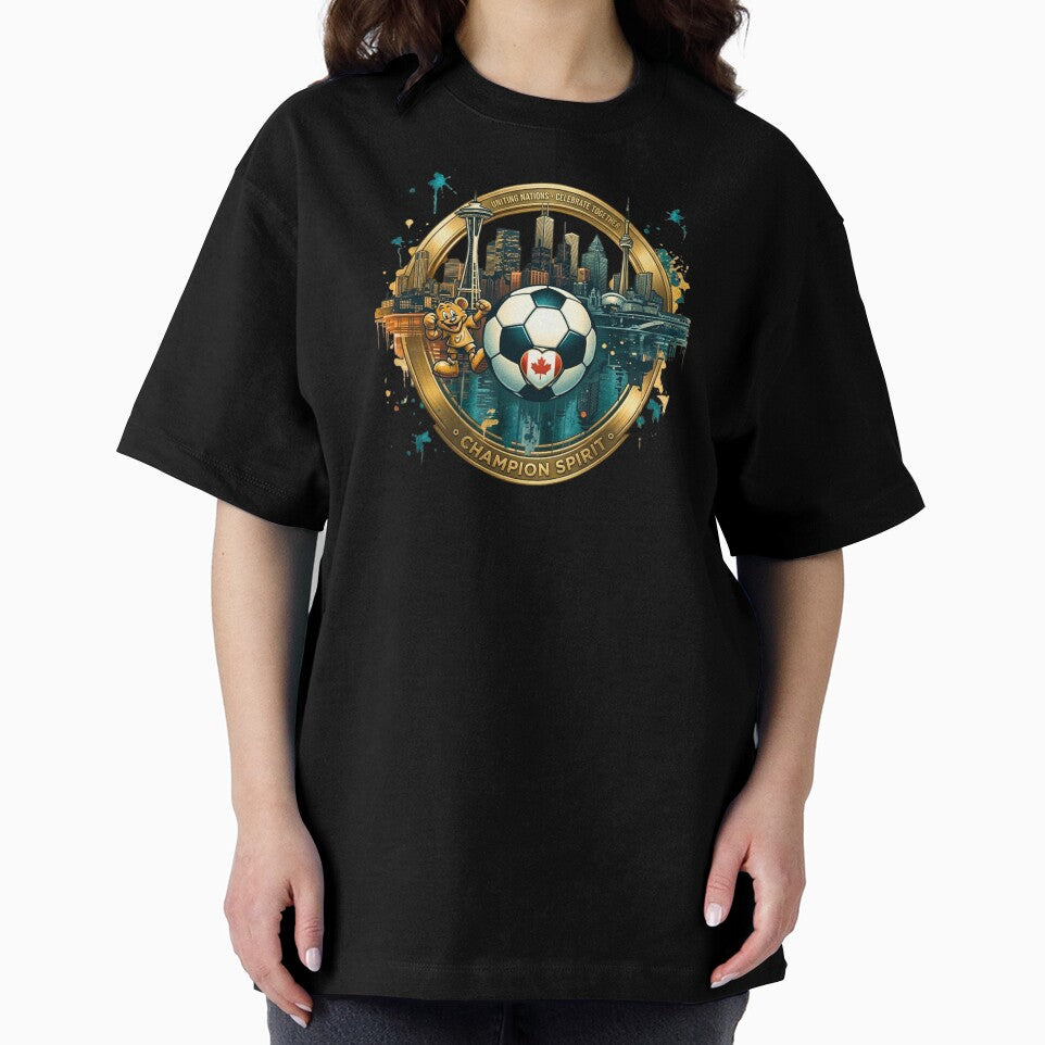 Champion Spirit 2026 - North American Soccer Unity Gold Emblem by Psychlee Best Finds