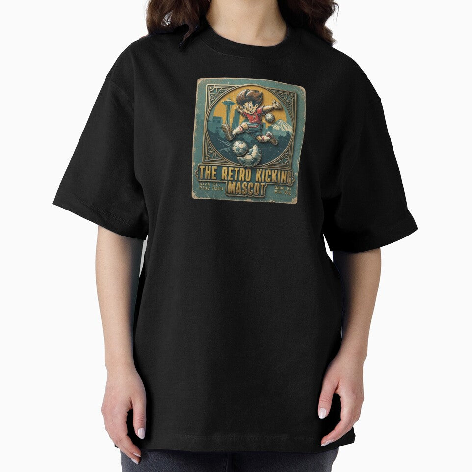 Vintage Seattle Soccer Hero - Retro Kicking Mascot Heritage Poster by Psychlee Best Finds