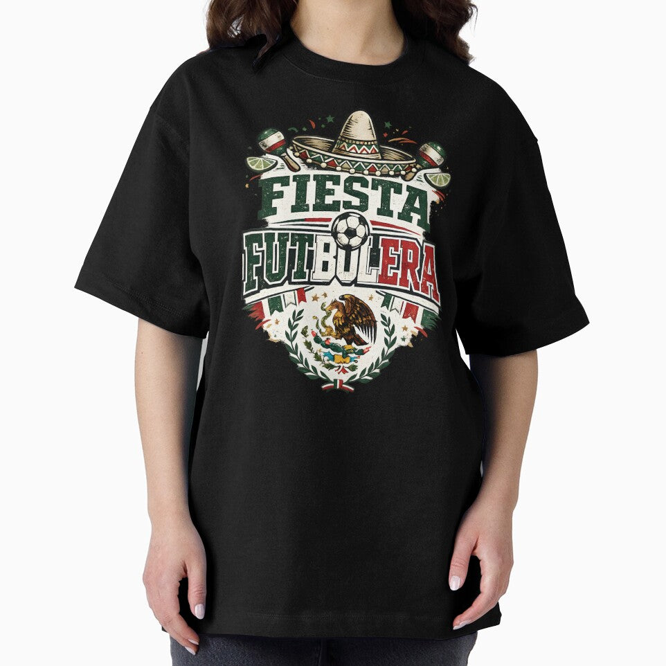 Fiesta Futbolera Mexico Soccer Shirt Mexican Football Fan Party Futbol Patriotic Design by Martin's_Design