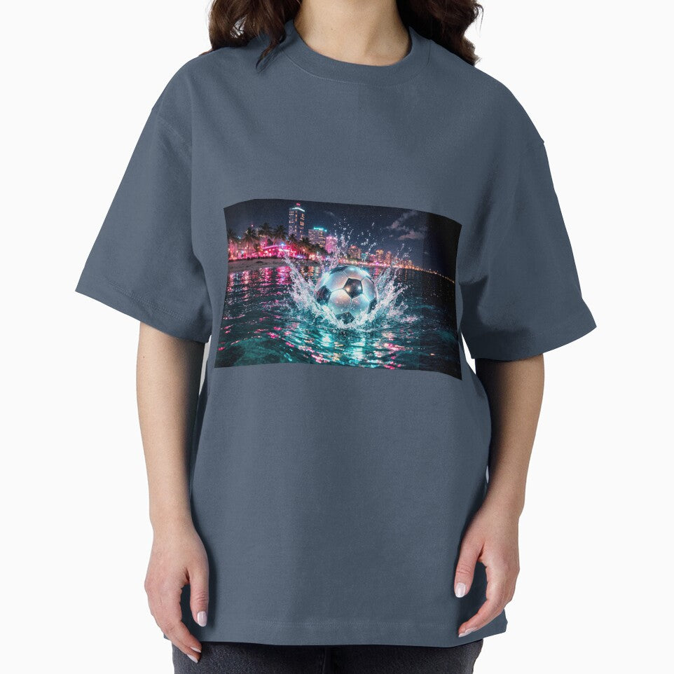 Miami  Neon Soccer Host City  vibes by BrickByDream