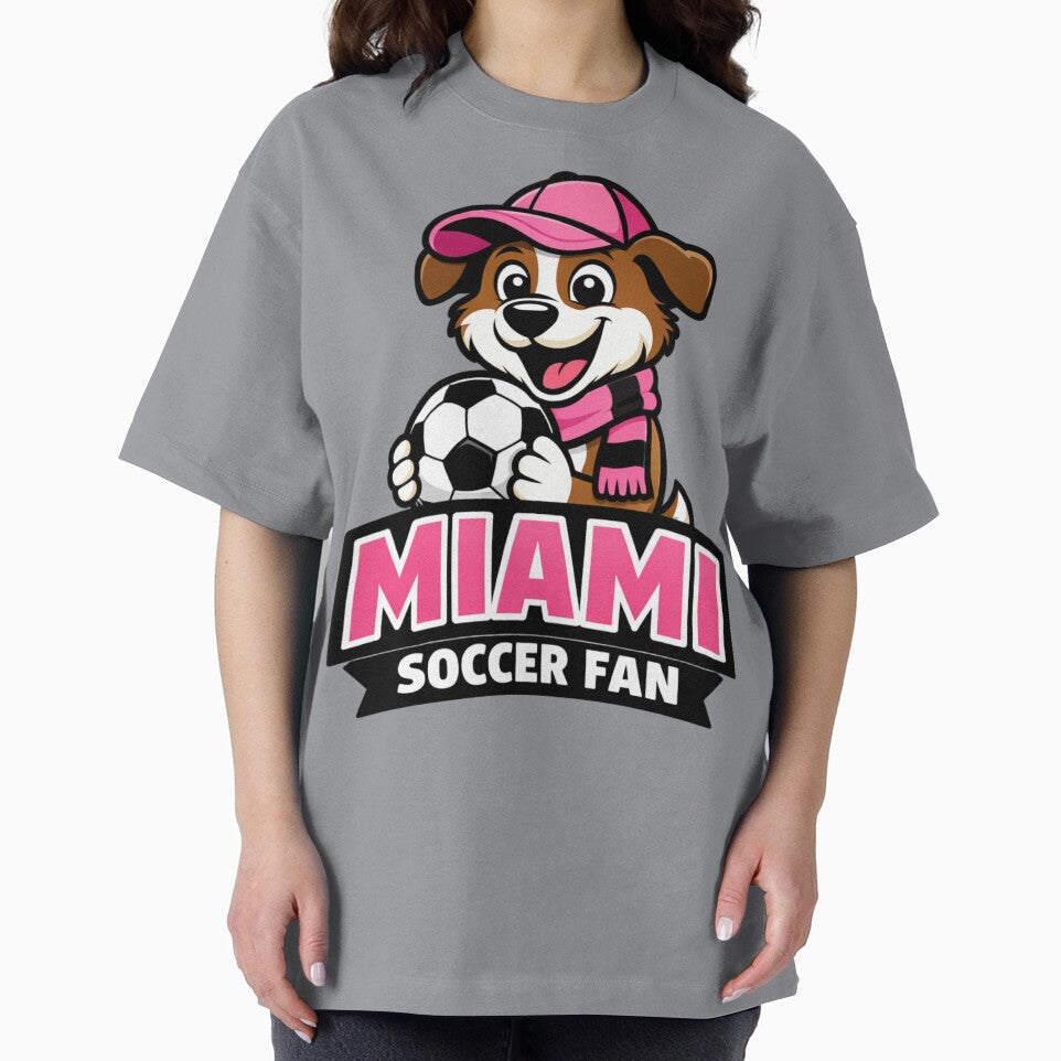 Miami Soccer Fan Dog – Winter Outfit in 90° Weather Game Day Funny Puppy Design by BrickByDream
