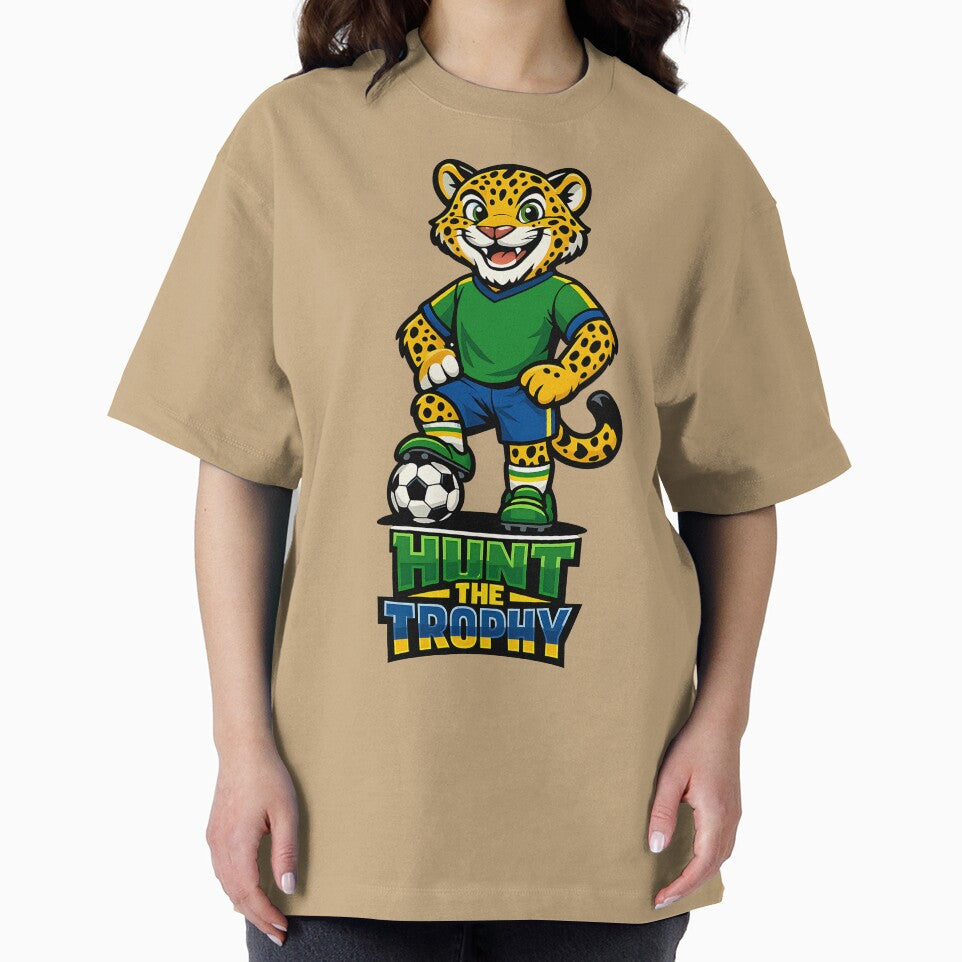 Brazil Jaguar Soccer Mascot – Hunt the Trophy Football Fan T-Shirt & Sticker by  Artistry in Motion by MADsrecreation