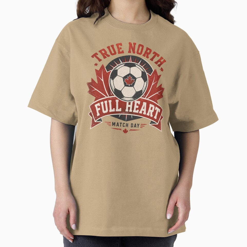 True North Full Heart Canada National Soccer Fan by RoooDesigns