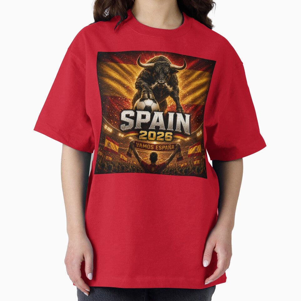 Spain Football Bull 2026 | Spanish Soccer Fan Art | La Roja Pride International Football Inspired Design by Winetastic-Art