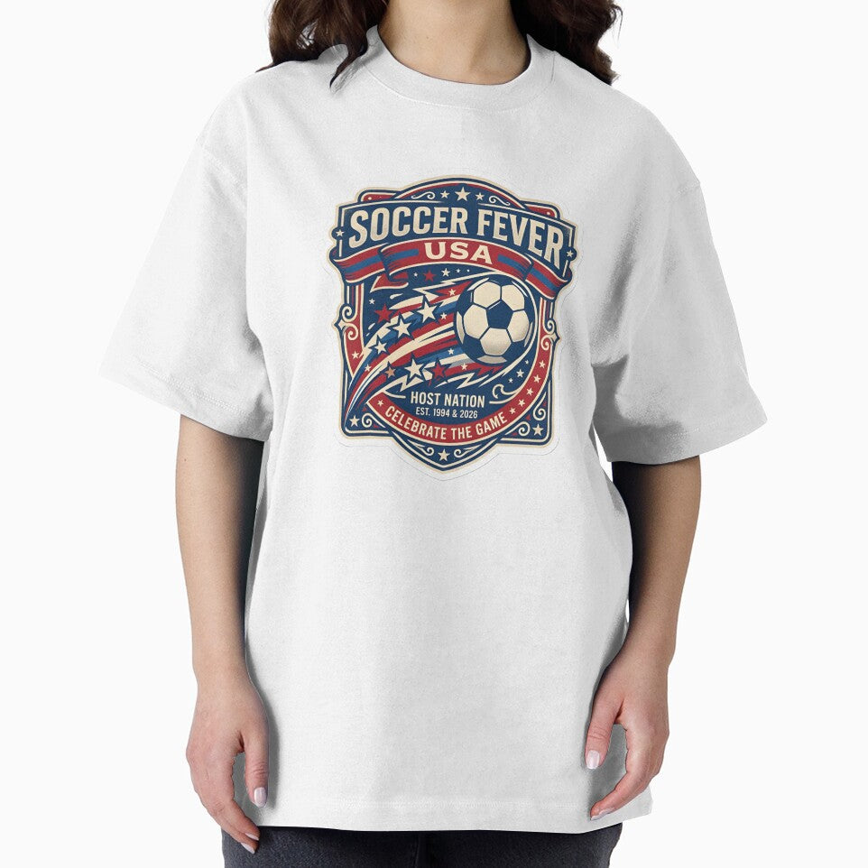 Soccer Fever USA 2026 World Cup Vintage Host Nation Football Emblem by Greemo03