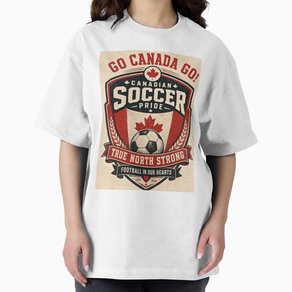 Canada Soccer Fan Emblem,  Vintage Canadian Football Supporter Badge by Jandedan