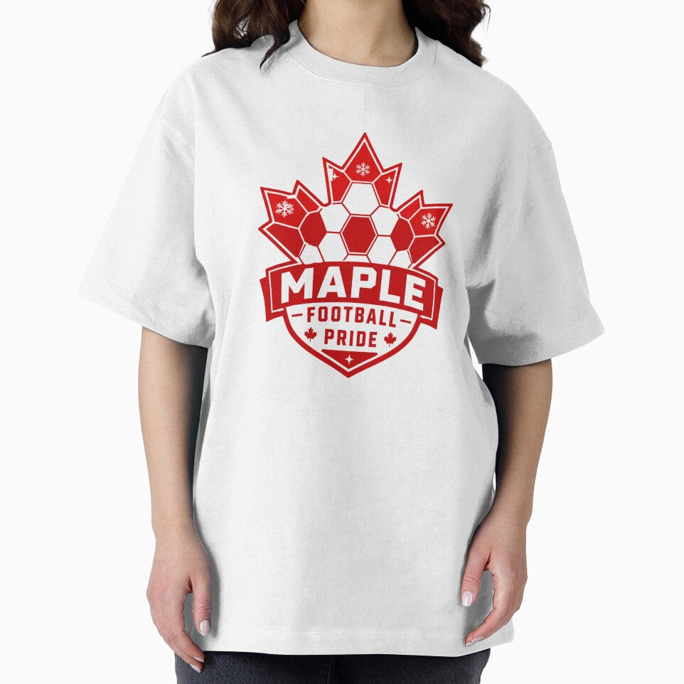 Canada Soccer Pride Vintage Maple Leaf Football Shield Emblem by Greemo03