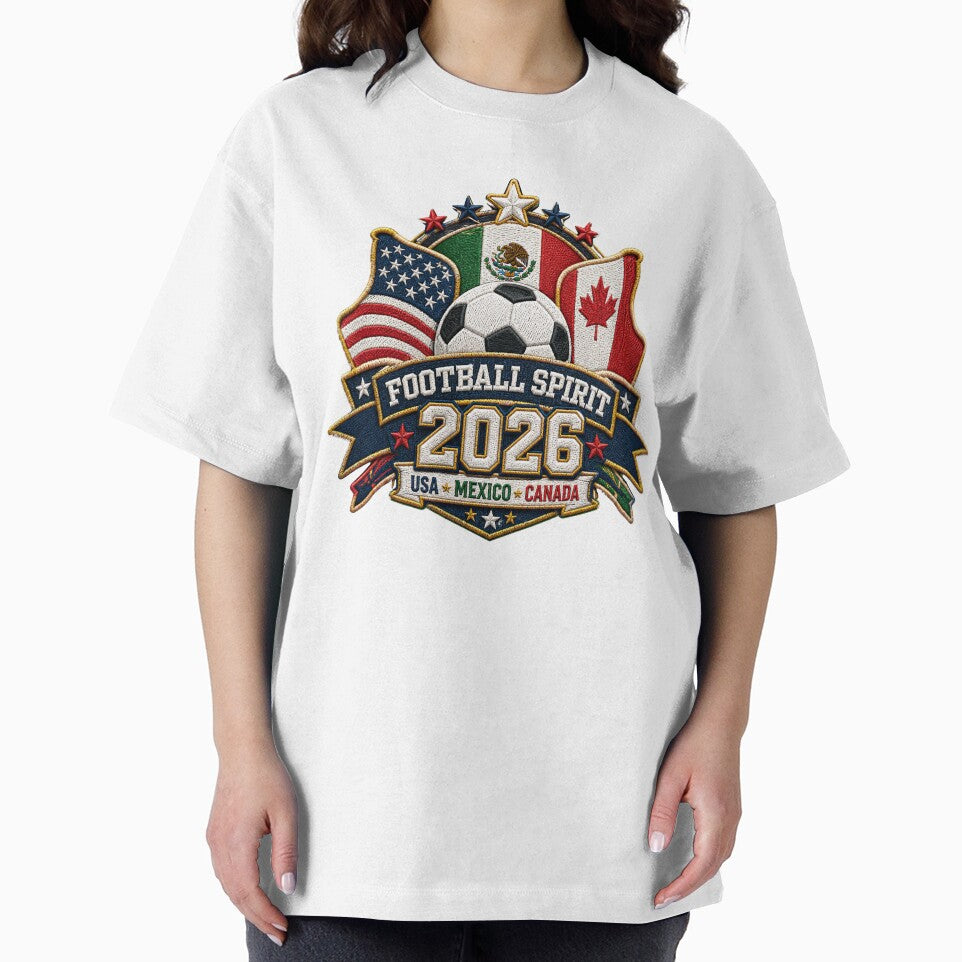 Football Spirit 2026 USA Mexico Canada Patch Design by emaga