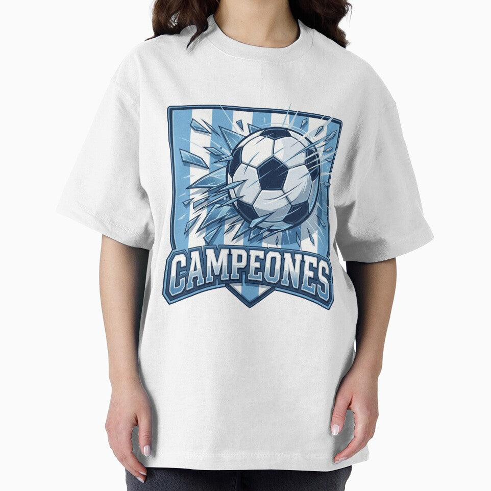Soccer and football Champions, Campeones T shirt Argentina color by Nirozima