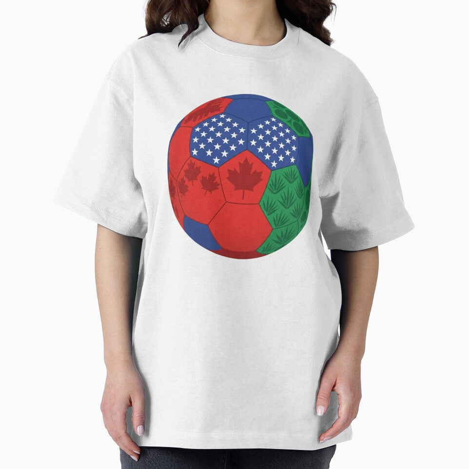 USA Canada Mexico Soccer Ball – 2026 World Cup Design by droidtech