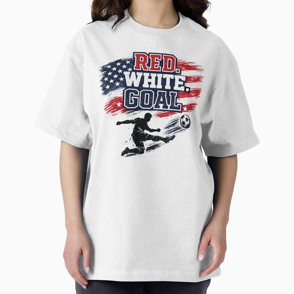 RED. WHITE. GOAL. Football Soccer World Cup USA 2026 by PerfectMatch