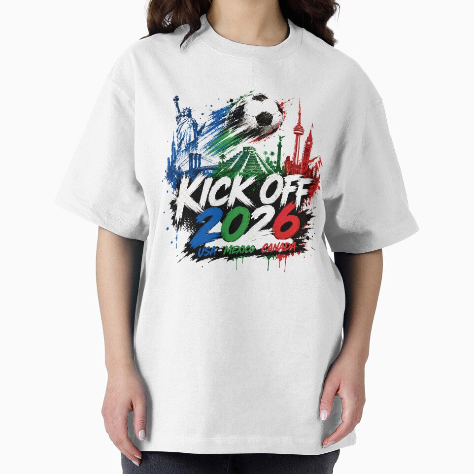 Kick Off 2026 USA Mexico Canada Soccer Graphic by emaga