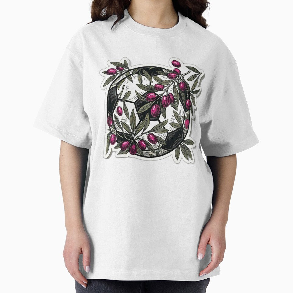 Retro 90s Football Olive Tree Branch Pink Soccer 2026 Aesthetic by Fatomfatom