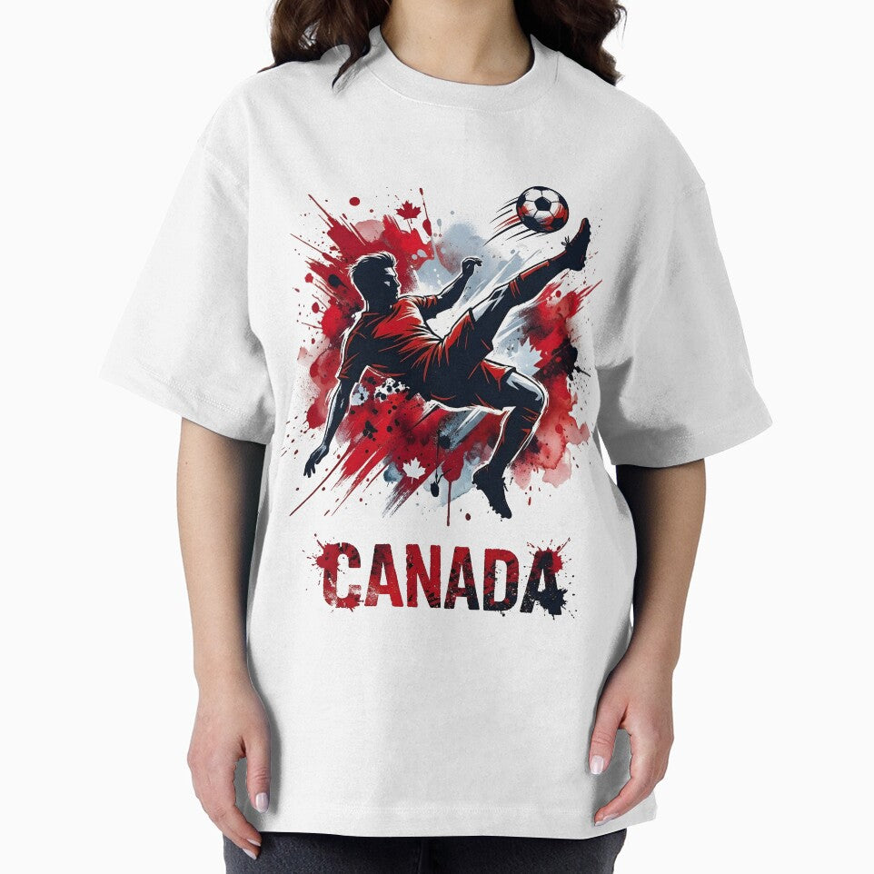 Les Rouges Spirit Soccer Shirt | Bold Canada Football Colors Tee | Fan Pride Gift by 3ac-Arts