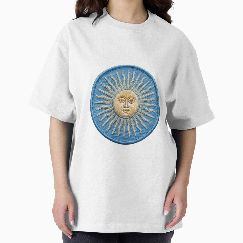 Embroidered Sun of May Patch - Argentina Football Crest Design by VisualStudio97
