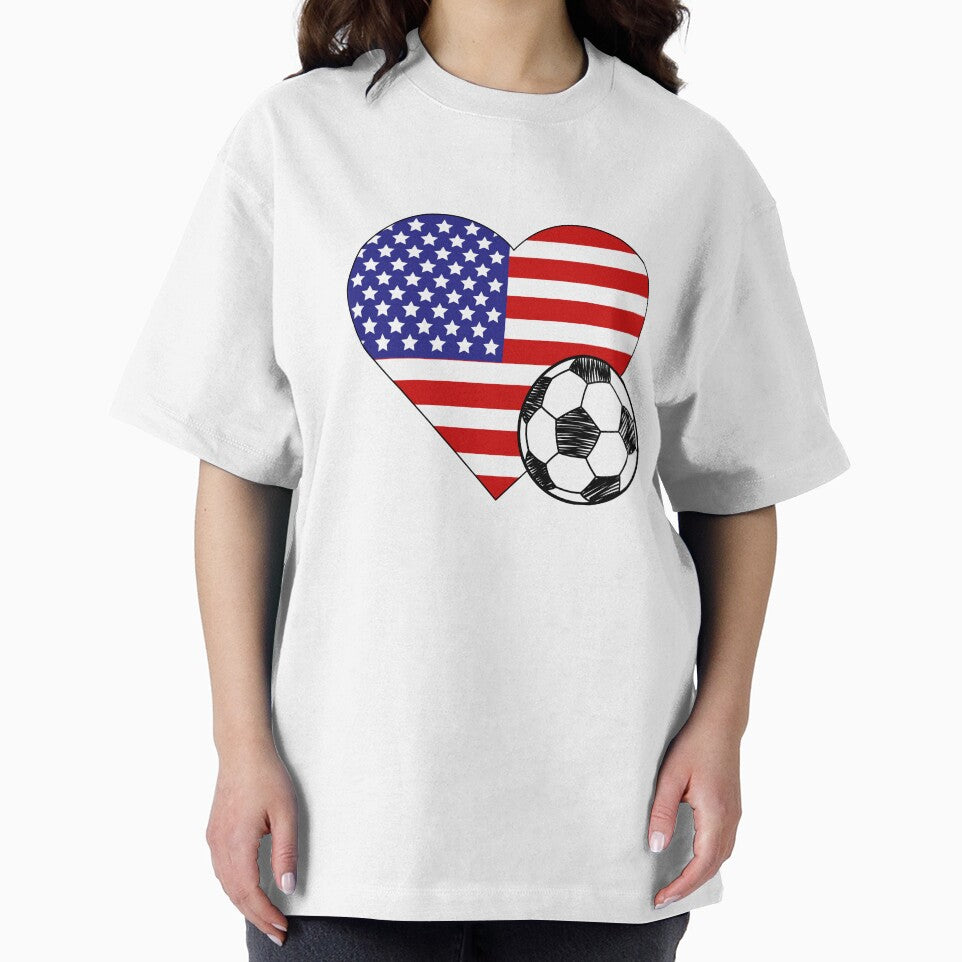 United States Soccer Heart Design by FinalScoreClub