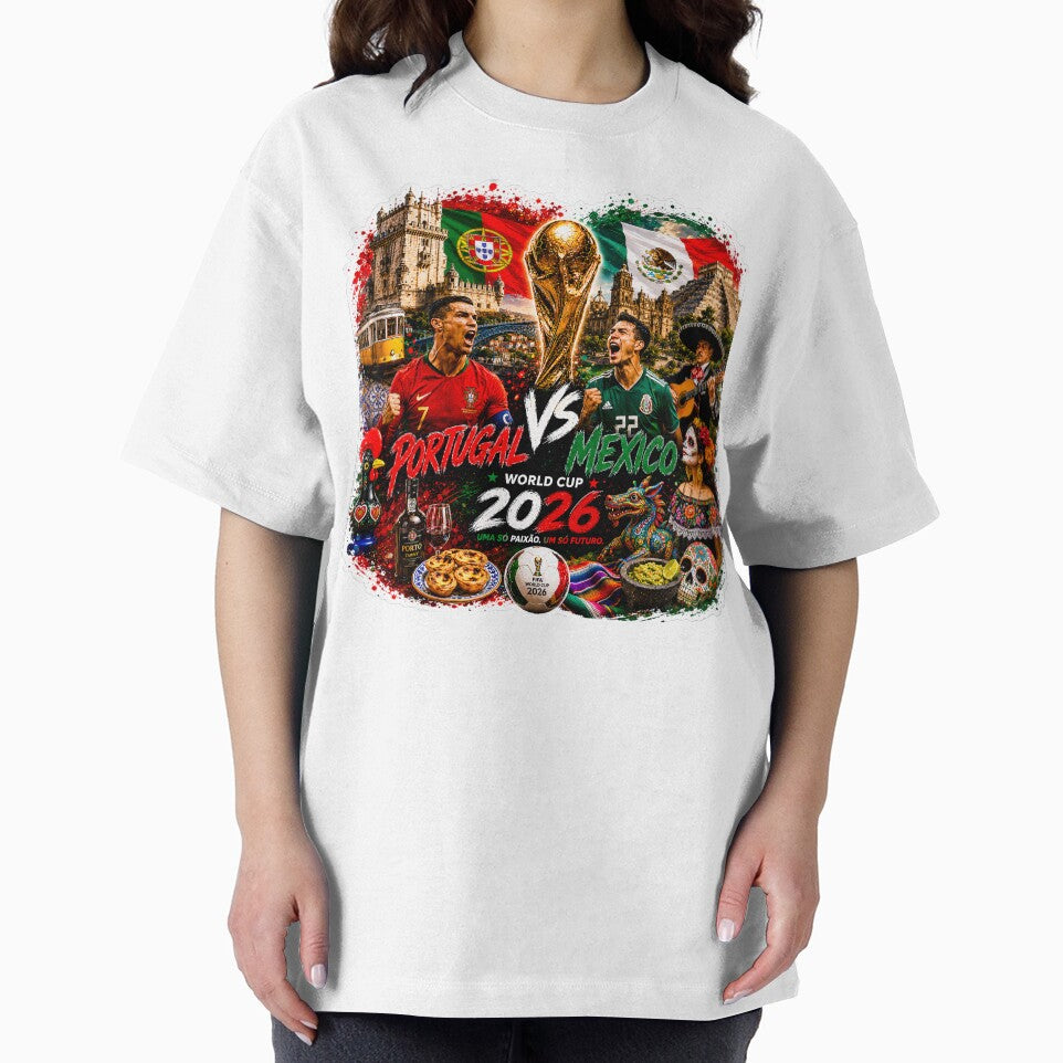 Portugal vs Mexico World Cup 2026 Football Sticker | Soccer Fan Design by NorthernDk_art