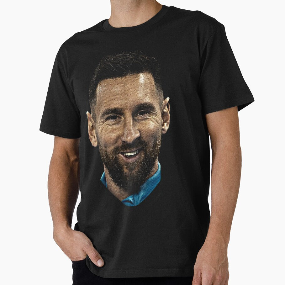 Messi Iconic Smile - Streetwear Style Portrait by biribiridesigns