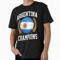 SOCCER BALL FLAG CHAMPIONS - ARGENTINA - Fans and Teams for Men and Women T-shirt by wallsandpatts