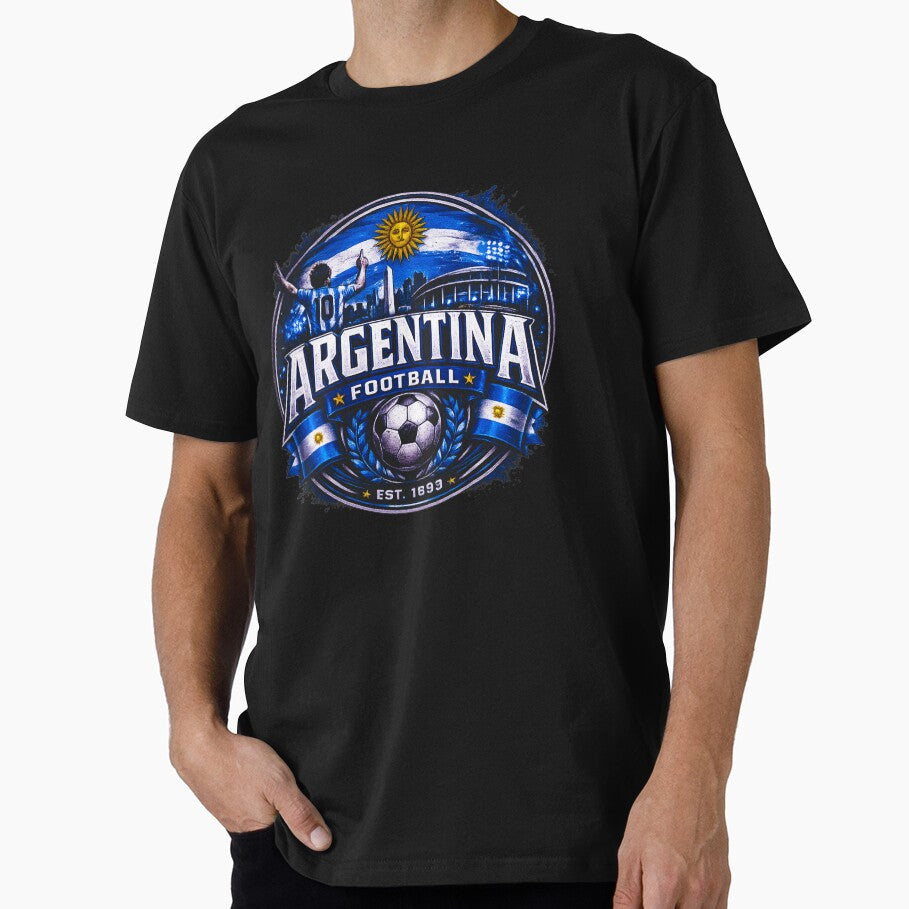 Argentina Football Badge Logo – Hardcore Futbol Fan Design by TKOprintdesigns
