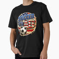 Soccer Dad USA – Proud fan with flag by Azrou shop