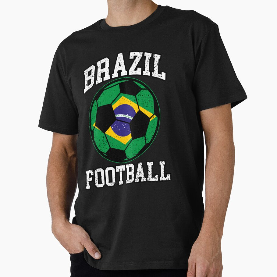 SOCCER BALL - BRAZIL | Soccer Fans and Teams for Men and Women t-shirt by wallsandpatts