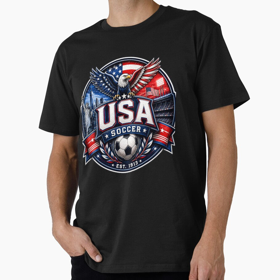 USA Soccer Badge Logo – American Football Fan Design by TKOprintdesigns