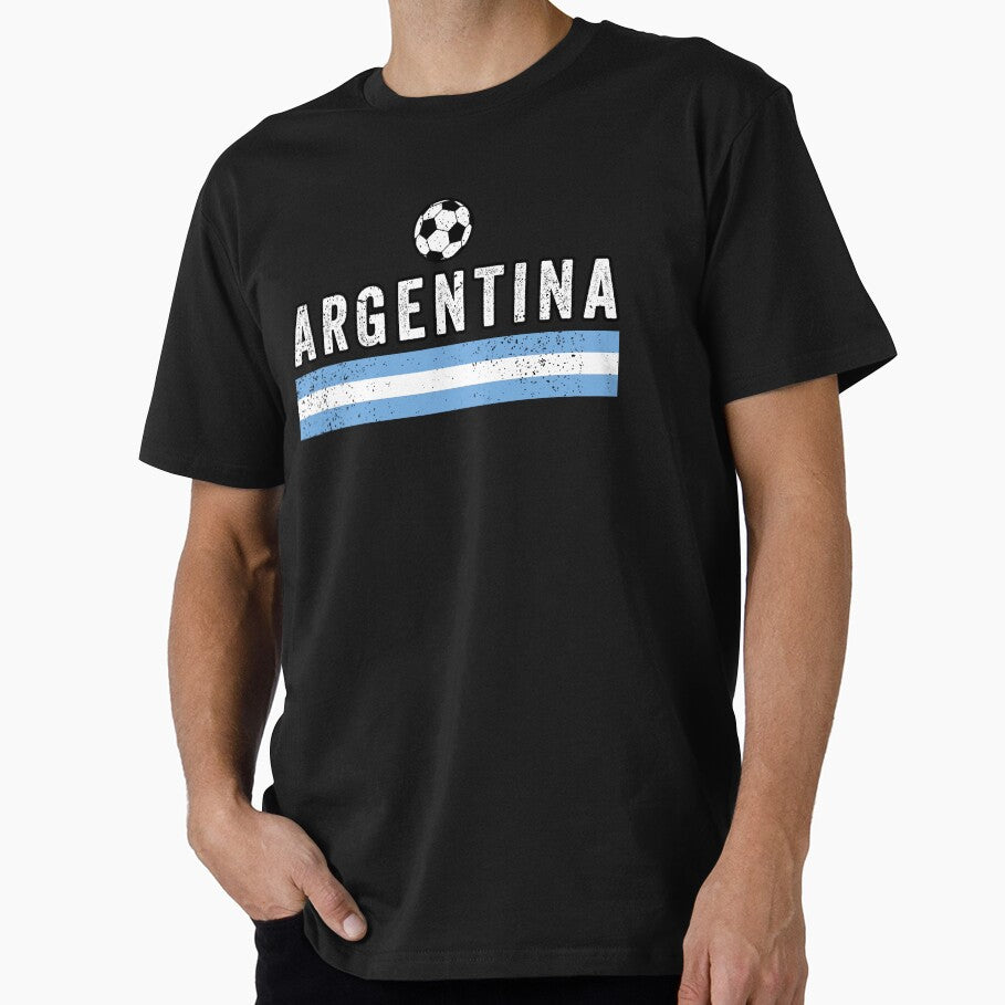 SOCCER TEAMS FLAG LINES - ARGENTINA - Fans and Teams for Men and Women T-shirt by wallsandpatts