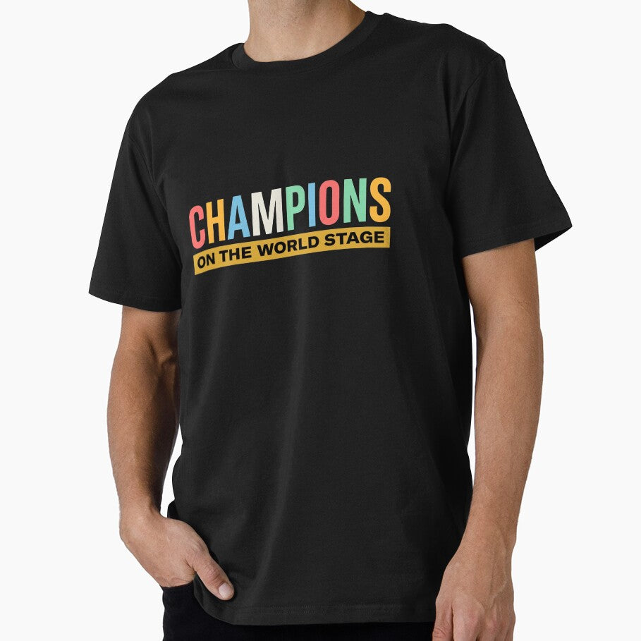 Champions On The World Stage - Inspirational Global Graphic by No Excuses