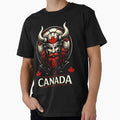 Canada Soccer Viking – Maple Leaf Football Warrior Crest by Inner Flame Studio