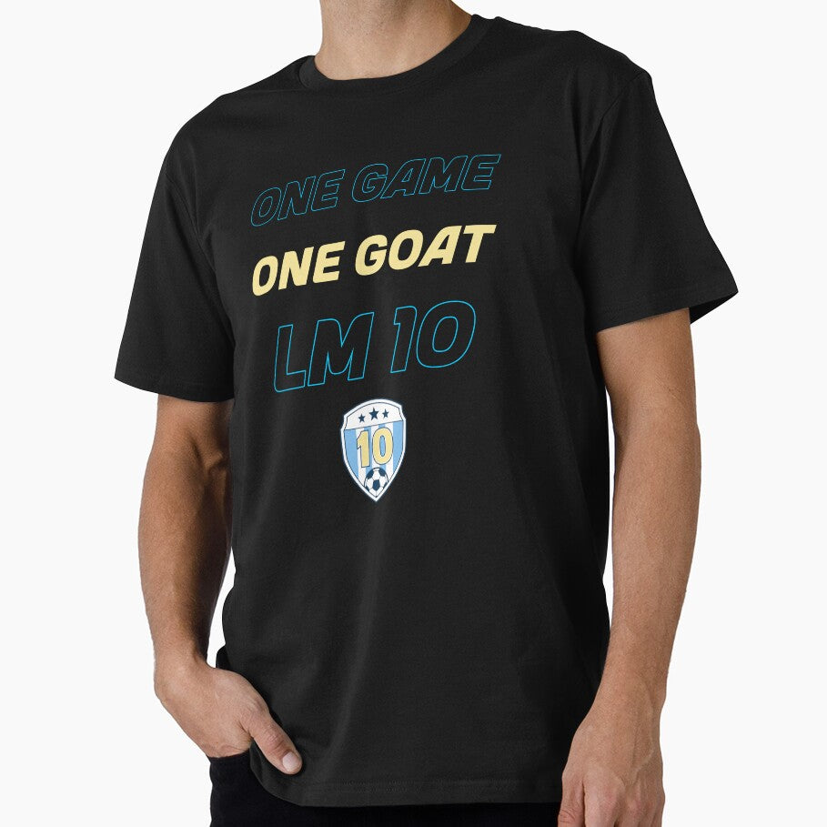One Game, One GOAT: LM10 Legacy T-Shirt by nomadwanderer