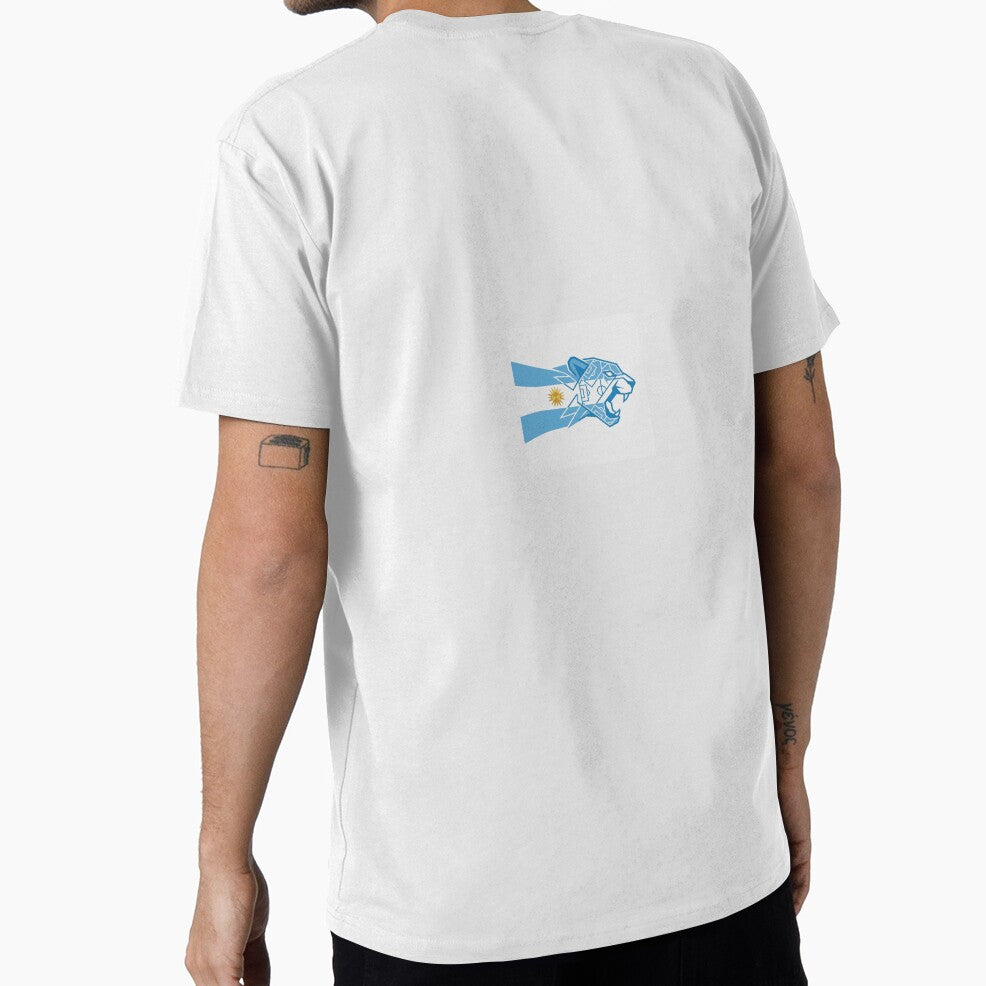 Fierce Argentina Football Soccer Spirit – Geometric Jaguar & Stripes Design by Lavendor