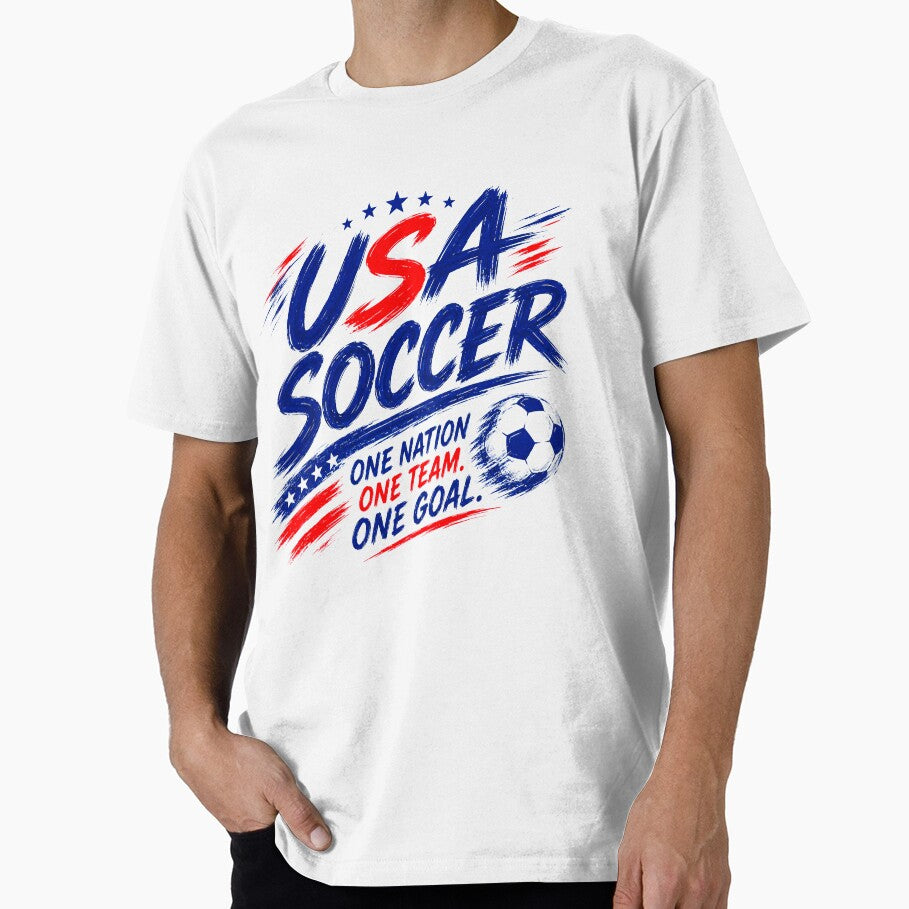 USA Soccer Typography Design | American Football Fan Artwork by TKOprintdesigns