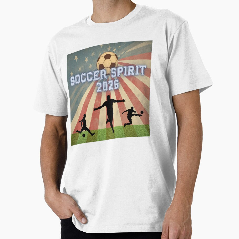 USA Soccer Vintage Flag 2026 Patriotic Football Spirit by area248