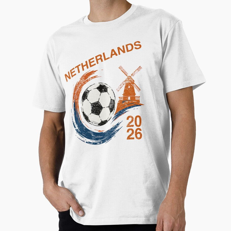 Netherlands Football Fan Shirt 2026 Dutch Flag Supporter Tee International Tournament Fan Gift by LessIsLoud