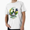 Brazil Football Ultra Modern Minimal Color Blast Design by TKOprintdesigns