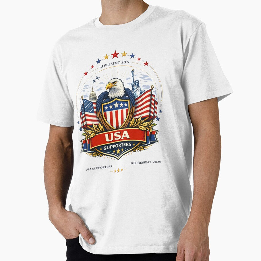USA Soccer 2026 – American Football Fans T-Shirt | USA Pride World Tournament by Inner Flame Studio
