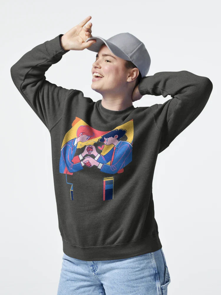 Boyfriends Love Whimsical Celebration Joyful Festive Characters Colorful Classic T-Shirt